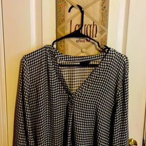 Black and white shirt from Ann Taylor